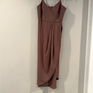 Lulu's Mauve Midi Dress